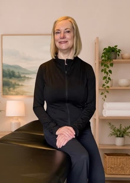 Helen Peacock in her treatment room